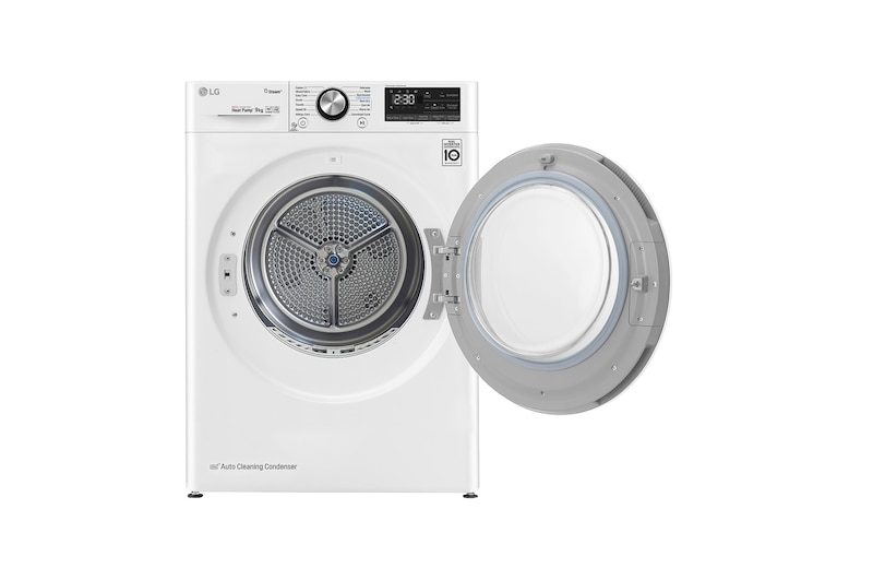 LG Offerta Kit Esclusivo: Lavatrice 10kg AI DD™ 1400 giri, Autodosaggio, Lavaggio a vapore + Asciugatrice 9kg Pompa di calore DUAL Inverter Eco Hybrid, Condensatore autopulente, F4R3710NSWW.RC90V9